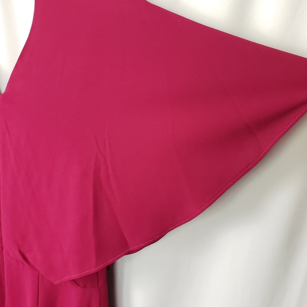 H by Halston V Neck Ruffle Dress - Picture 8 of 10
